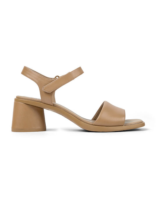 Leather Women's Sandals Kiara Brown