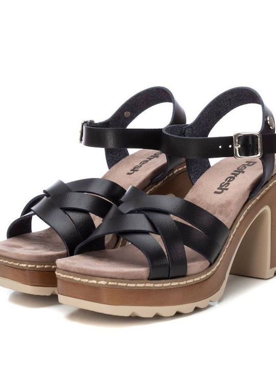 Refresh Damen Sandalen Anatomisch in Schwarz Farbe