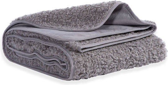 Nef-Nef Homeware Vanjel Armchair Throw Fur 180x180cm Gray