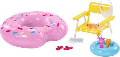 Barbie Doll Set Summer Furniture - Inflatable Donuts