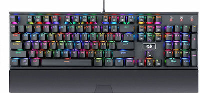 Redragon K567 RGB Gaming Mechanical Keyboard with Custom Blue switches and RGB lighting (English US)