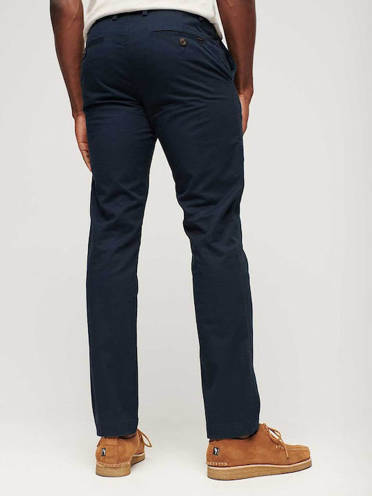 D2 Stud Slim Tapered Stretch Chino Trousers Chino in Slim Fit Eclipse Navy
