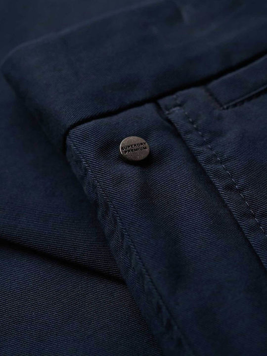 D2 Stud Slim Tapered Stretch Chino Trousers Chino in Slim Fit Eclipse Navy