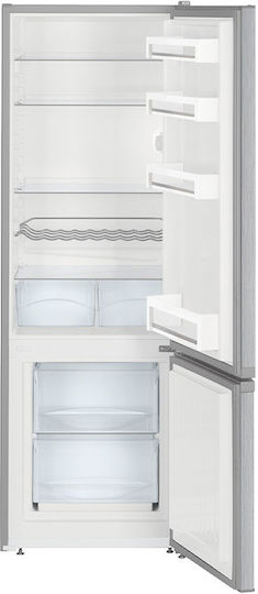 Liebherr Kühl-Gefrierkombination 266Es NoFrost H161.2xB55xT63cm. Inox CUele 2831