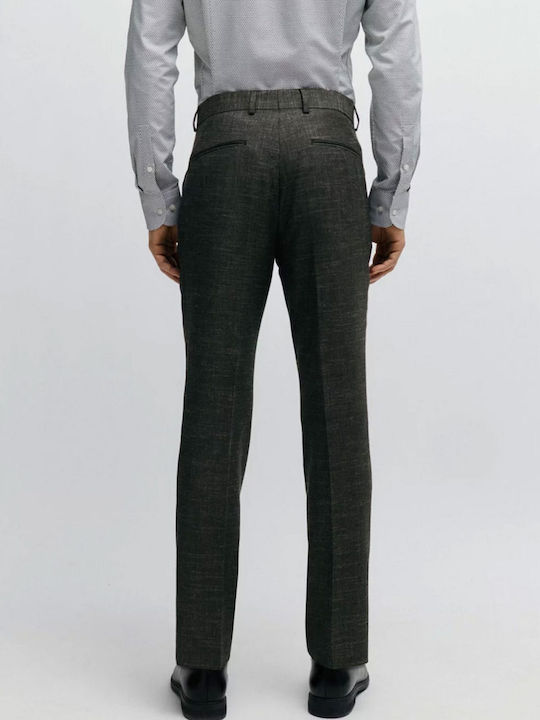 Hugo Boss Men's Trousers Chino in Slim Fit Haki