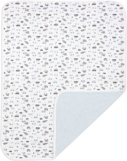 Jukki Blanket Nursery Swaddling Blankets Blue Blue 75x100cm