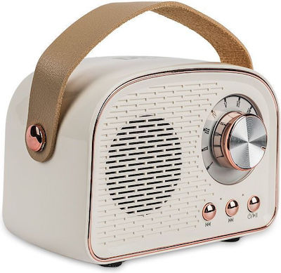 DNA RR1 Retro Tabletop Radio Rechargeable with Bluetooth and USB Beige