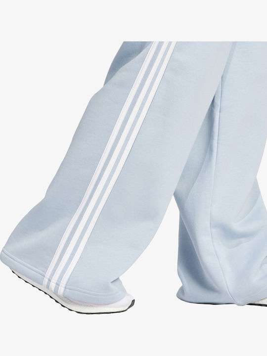 Essentials Παντελόνι Φόρμας Καμπάνα Fleece Σιέλ
