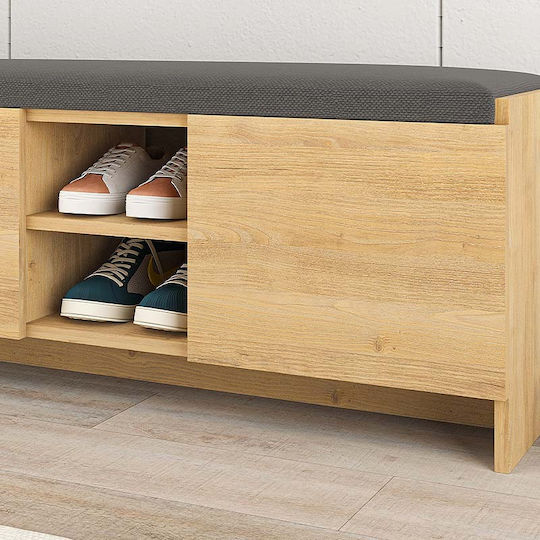 Ξύλινη Παπουτσοθήκη Zulla 110x37x43cm
