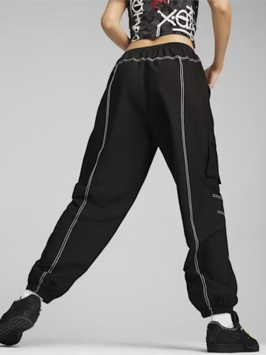 Puma Pantaloni de trening pentru femei Negru