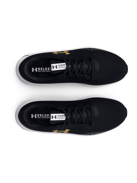 Charged Pursuit 3 Ανδρικά Αθλητικά Παπούτσια Running Black / Gold Metallic