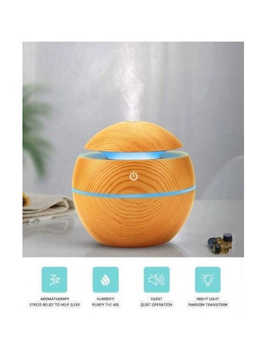 Ultraschall Aromatherapie Led Diffusor Ball Luftbefeuchter 130ml Braun