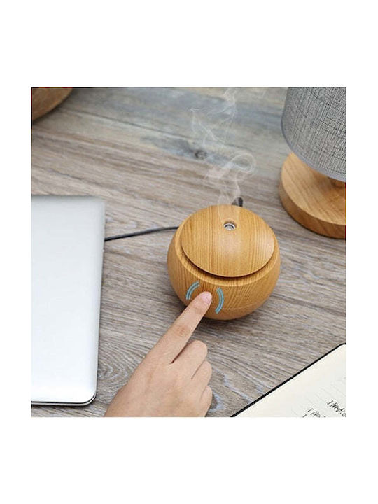 Ultraschall Aromatherapie Led Diffusor Ball Luftbefeuchter 130ml Braun
