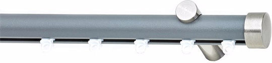 Metallisches Vorhangstangen Soleil Tapo Einzeln Φ25mm 200cm Nickel/Farbe 7 A298806_16707