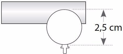 Metallic Curtain Pole Soleil Tapo Double with Rail Diameter 25mm Length 160cm Nickel A298800 16664