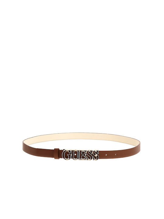 Guess Leather Women's Belt Tabac Brown