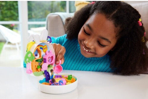 Mattel Grădina Cu Flori Iepuraș Compact Polly Pocket Set Iepuraș Pentru 4+ Ani (Diverse Modele)