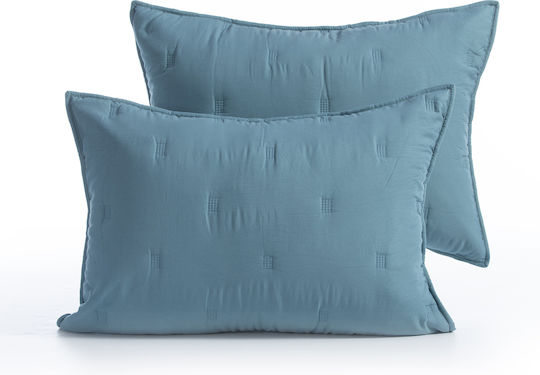 Nef-Nef Homeware Marven Σετ Μαξιλαροθήκες Petrol 52x72εκ.