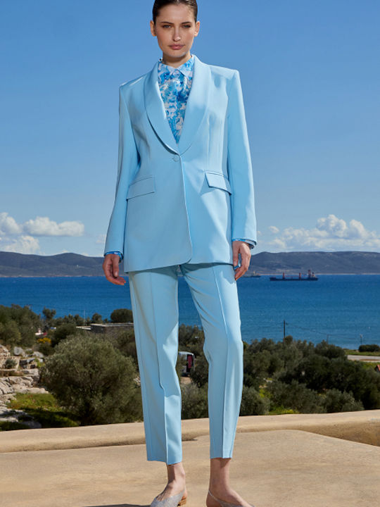 Desiree Дълга Женски Сако Sky Blue