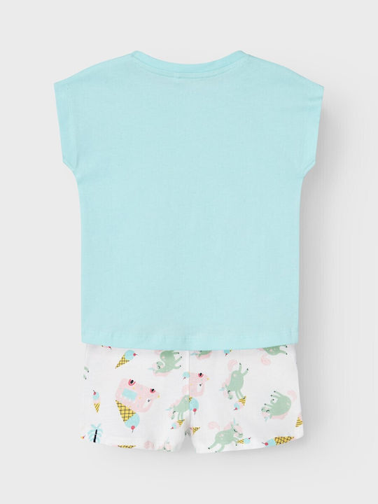 Kids' Set with Shorts Summer 2pcs Blue Tint