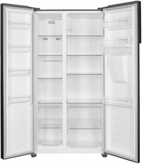 Heinner 439lt Total NoFrost Î176.5xL90xA59.5cm. Inox HSBS-H439NFXWDE++