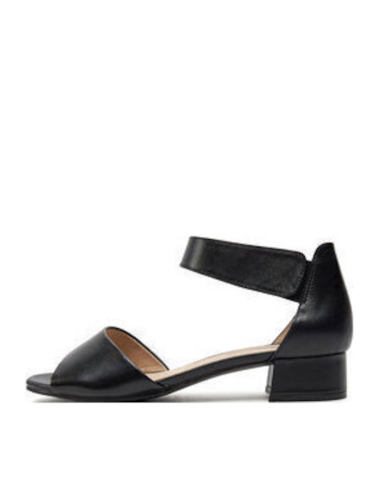 Din piele Sandale Negre