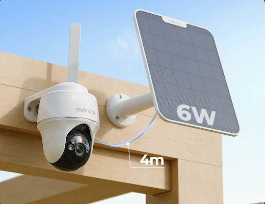 Reolink Go PT Ultra 4G IP Surveillance Camera 4G 4K Waterproof Battery Powered with Two-Way Communication (MicroSD 64GB)
