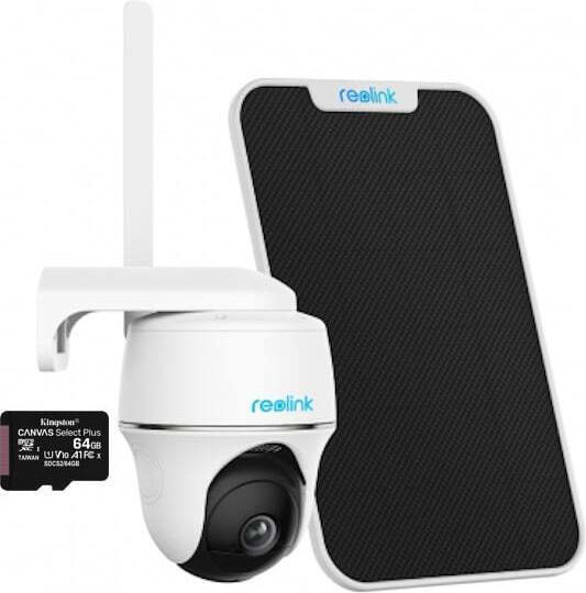 Reolink Go PT Ultra 4G IP Surveillance Camera 4G 4K Waterproof Battery Powered with Two-Way Communication (MicroSD 64GB)
