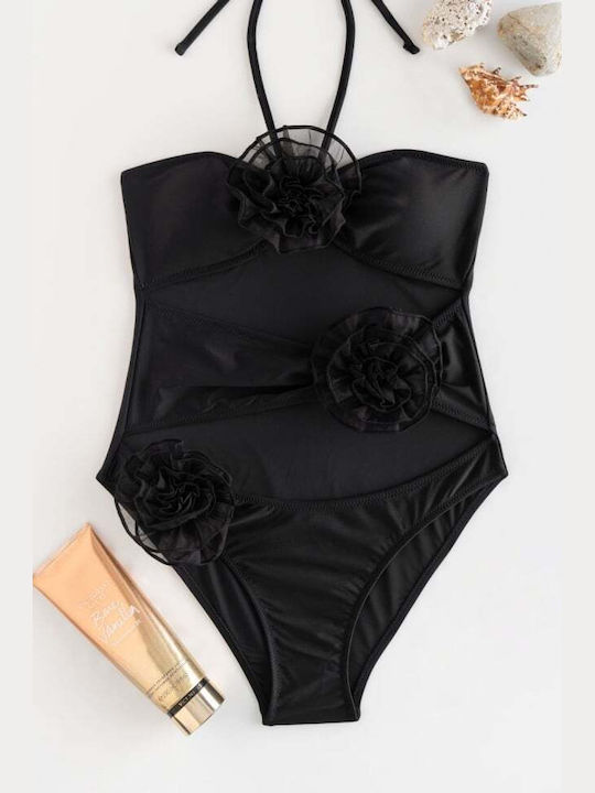 Swimsuit with Openings Black