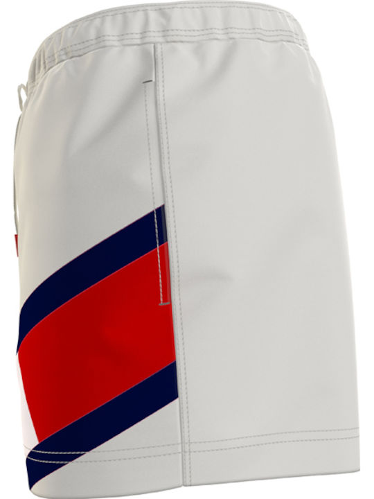 Men's Swimwear Shorts White with Patterns