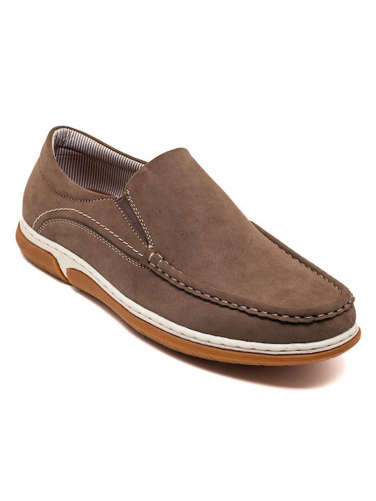 Voi & Noi Men's Boat Shoes Brown