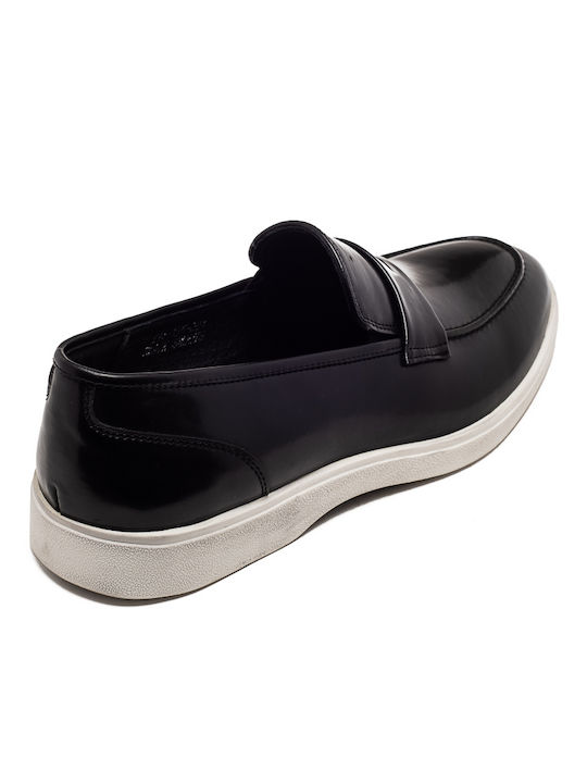 Voi & Noi Men's Boat Shoes Black