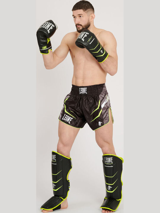 Leone 1947 Shorts Kick/Thai-Boxen Black/Yellow