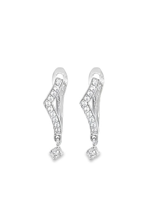 Xryseio Earrings made of Platinum with Stones