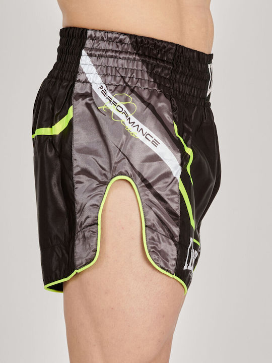 Leone 1947 Shorts Kick/Thai-Boxen Black/Yellow