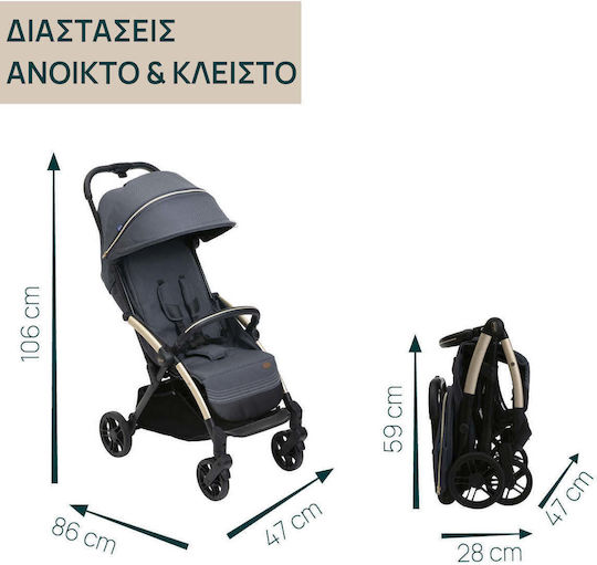 Chicco Goody Baby Stroller Suitable for Newborn Dark Shadow 6.9kg