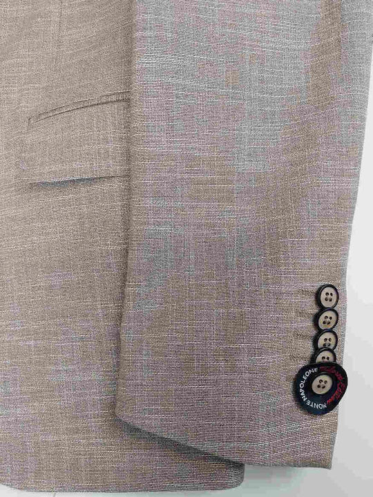 Costum Bărbați Cu vestă Beige