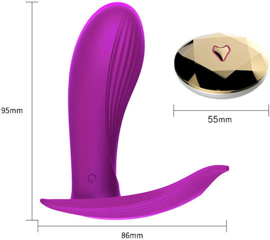 Boss Of Toys Mini Δονητής G-Spot με Απομακρυσμένο Έλεγχο 9.5cm Μωβ