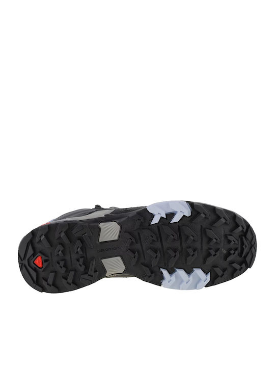 Salomon X Ultra 4 Women's Hiking Waterproof Boots With Gore-Tex Membrane Magnet Black Zen Blue