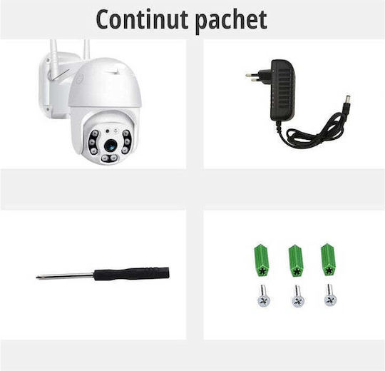 IP Cameră de Supraveghere Wi-Fi Full HD+ 3MP Rezistentă la apă cu Lentilă 3.6mm