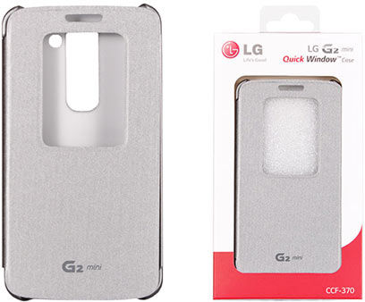 LG Book Δερματίνης Ασημί (LG G2 mini)