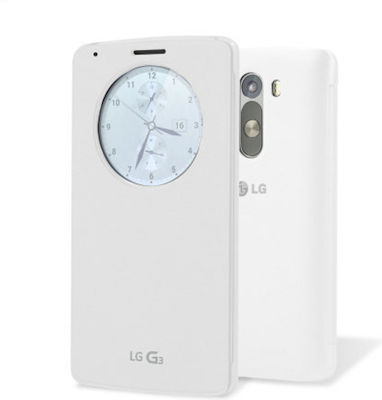 LG Synthetic Leather Book White (LG G3)