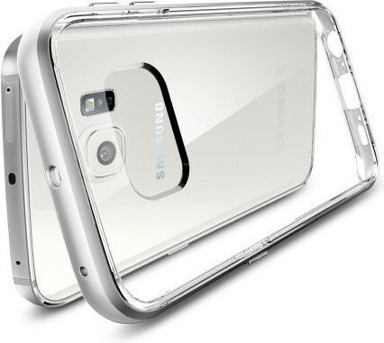 Spigen Neo Hybrid CC Задна корица Пластмаса 1.2мм Сребрист (Galaxy S6 Edge)