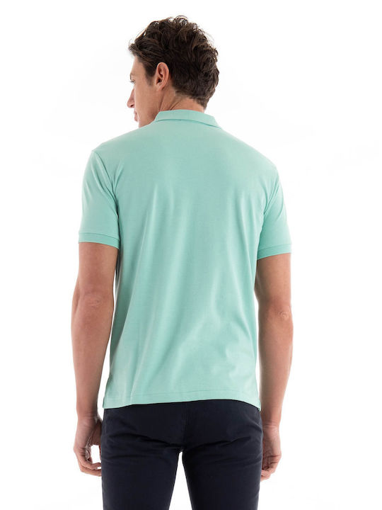 Ralph Lauren Custom Bluza Bărbătească cu Mânecă Scurtă Men's Aquamarine -