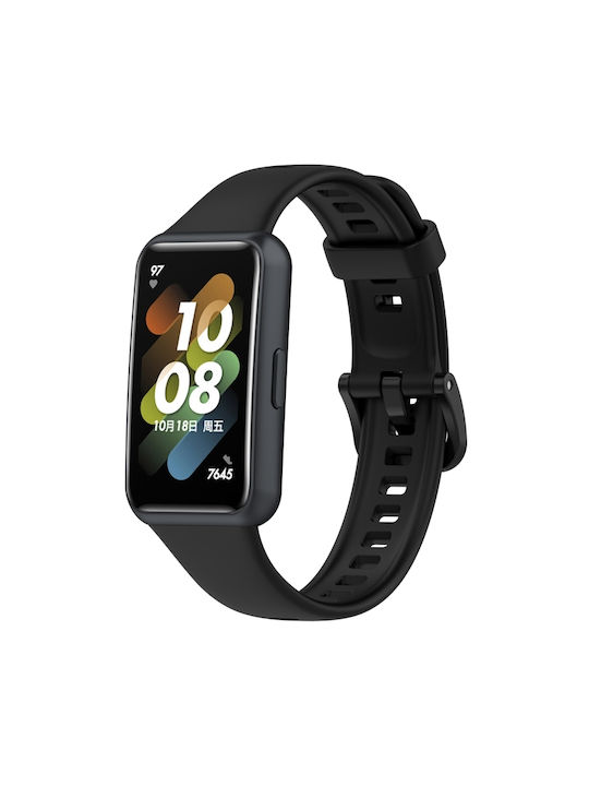 Λουράκι Σιλικόνης Μαύρο (Huawei Band 7)