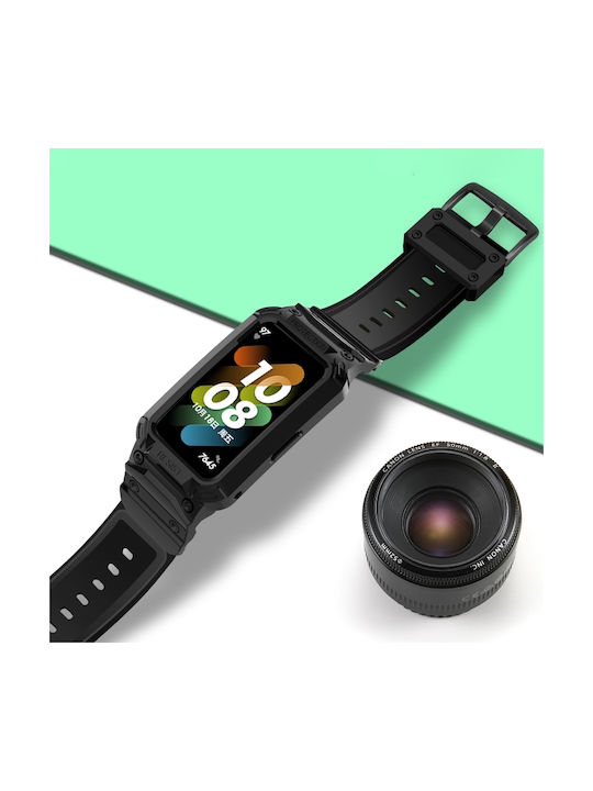 Curea Silicon Negru (Huawei Band 7)
