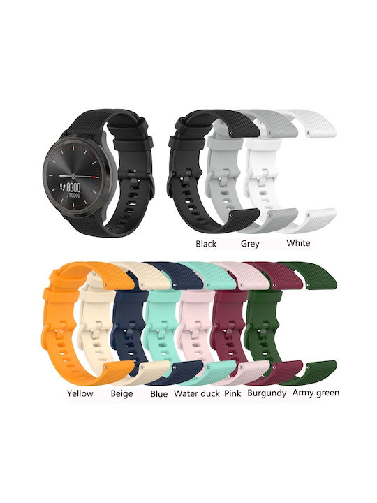 QuickFit Strap Silicone with Pin Gray (Galaxy Watch 3 45mmHuawei Watch 3 / Huawei Watch GT 2 ProHonor GS ProAmazfit GTR 47mm)