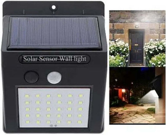 Lampă Solară Stradală 0.55W 120lm cu Senzor de Mișcare și Fotocelulă