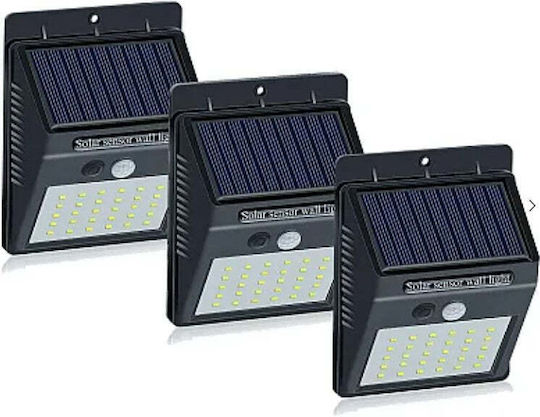 Lampă Solară Stradală 0.55W 120lm cu Senzor de Mișcare și Fotocelulă