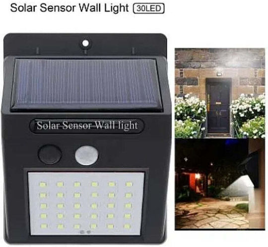 Lampă Solară Stradală 0.55W 120lm cu Senzor de Mișcare și Fotocelulă